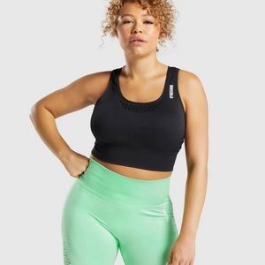 gymshark energy + seamless crop top sports bra